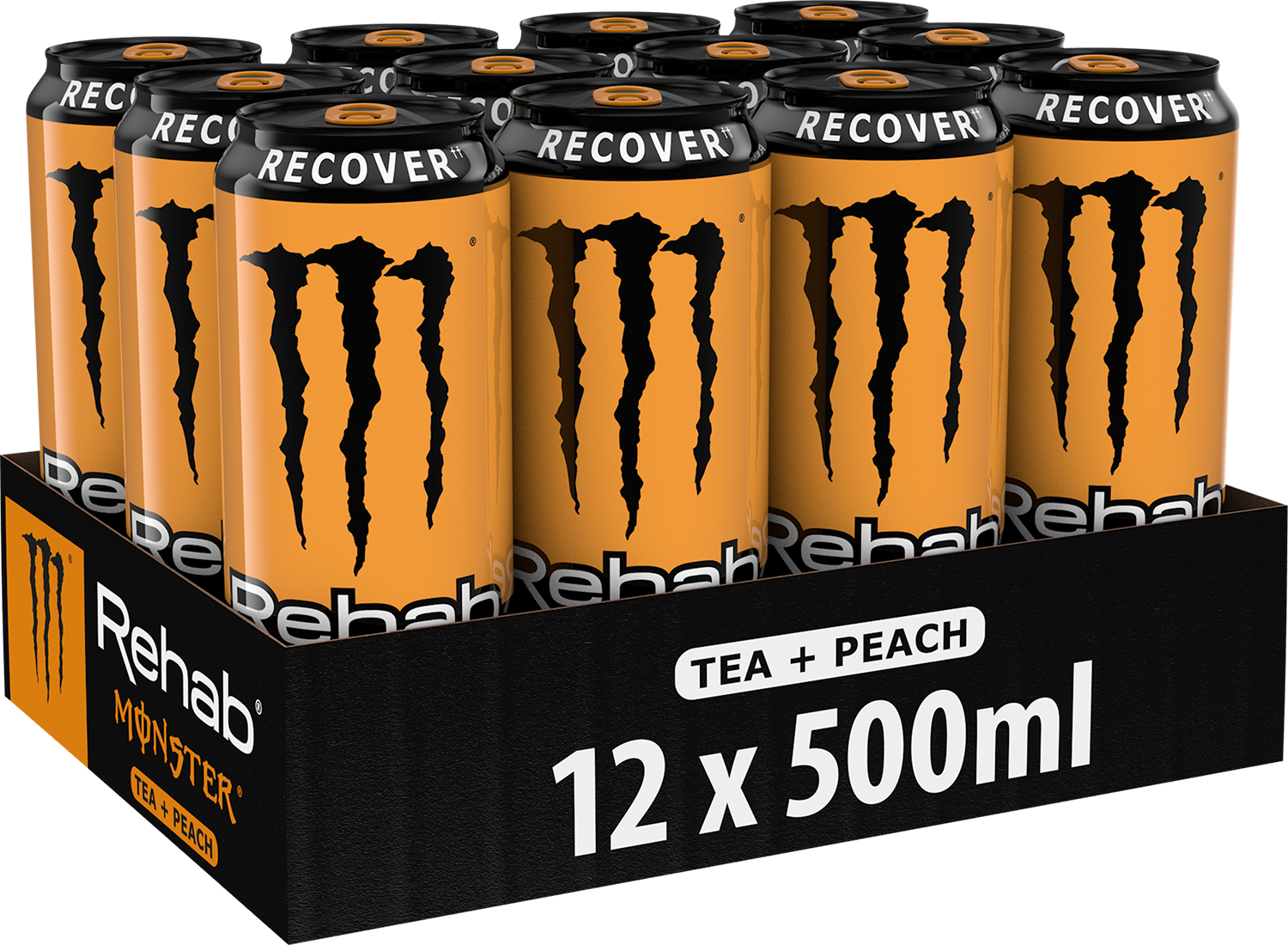 Monster Energy Rehab Thé à la pêche (12 x 500 ml)