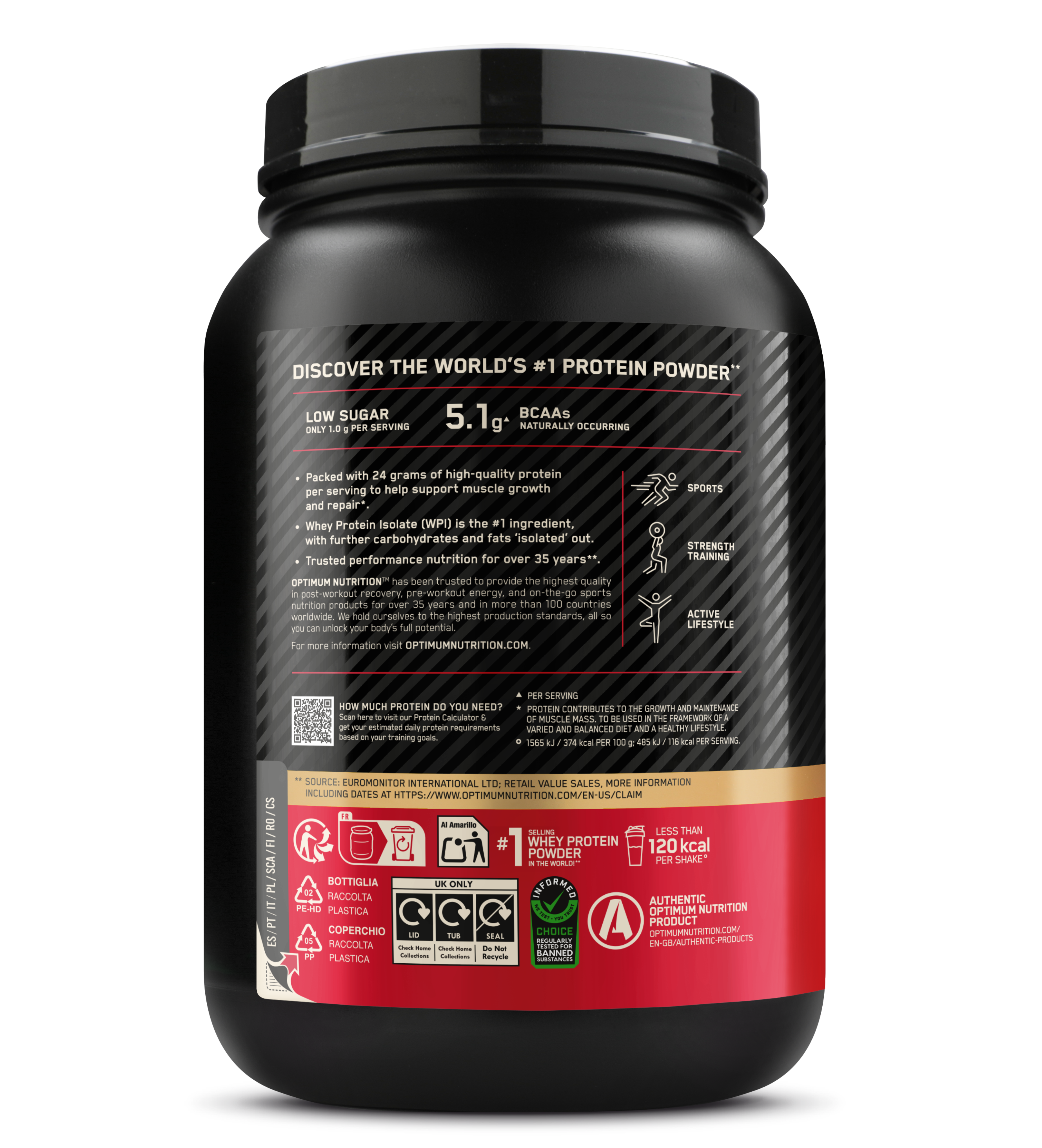 Optimum Nutrition Gold Standard 100% Whey Double Rich Chocolate (780 g)