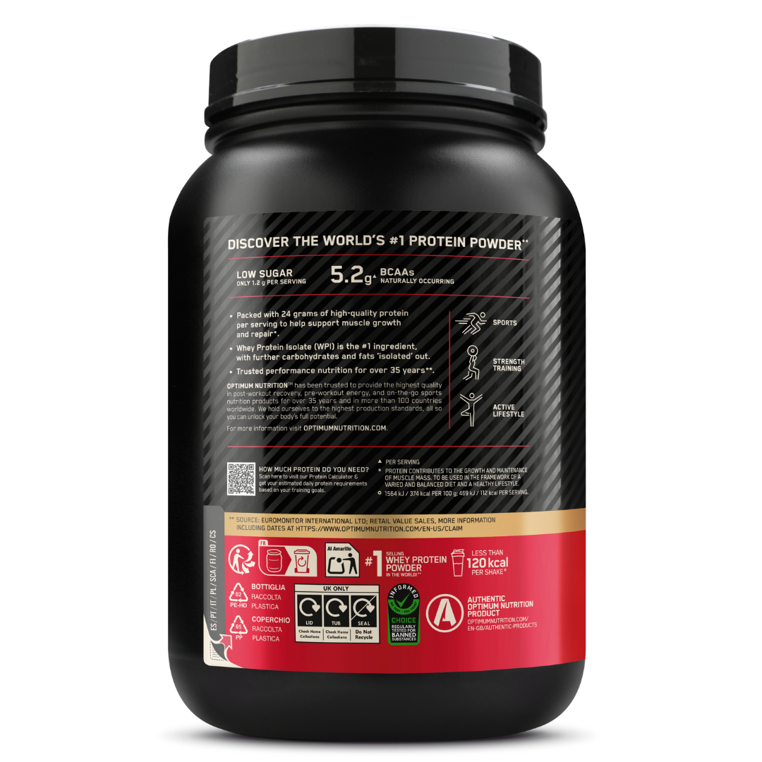 Optimum Nutrition Gold Standard 100% Whey Vanilla Ice Cream (780 g)