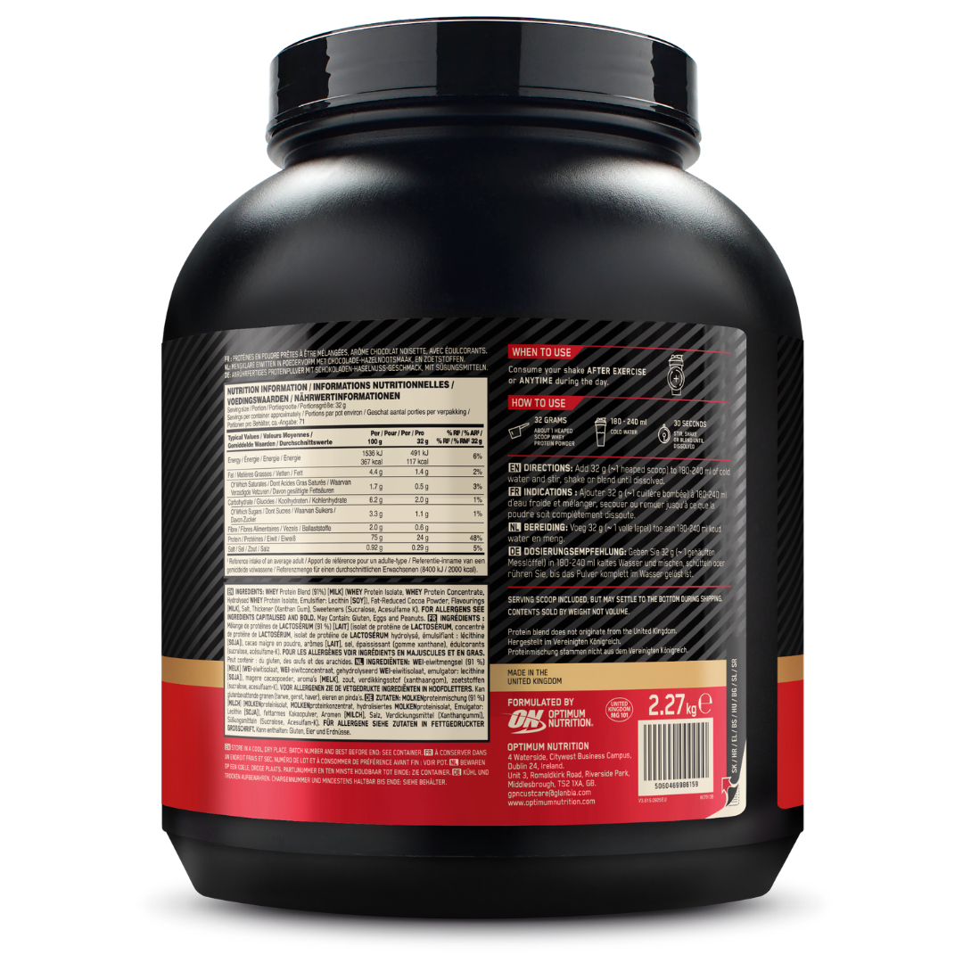 Optimum Nutrition Gold Standard 100% Whey Chocolate Hazelnut (2000 g)