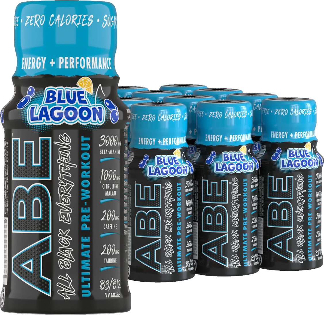 ABE Ultimate Pre-Workout Shot Blue Lagoon (12 x 60 ml)