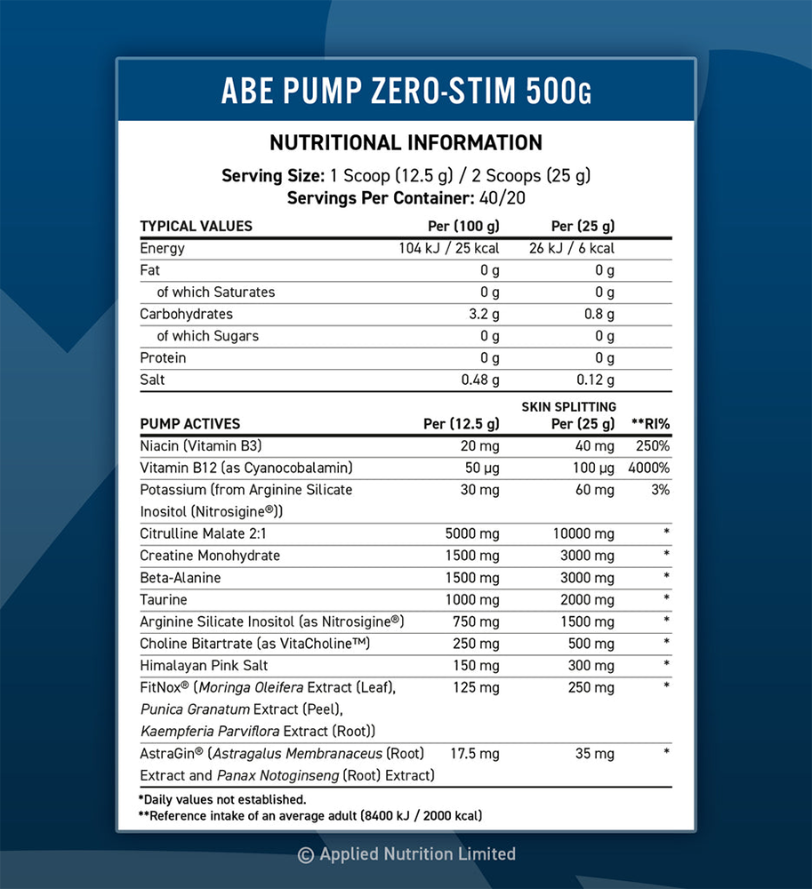 Applied Nutrition ABE Pump Tigers Blood (500 g)