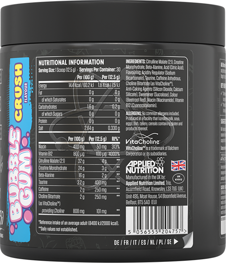 Applied Nutrition ABE Ultimate Pre-Workout Bubblegum Crush (375 g)