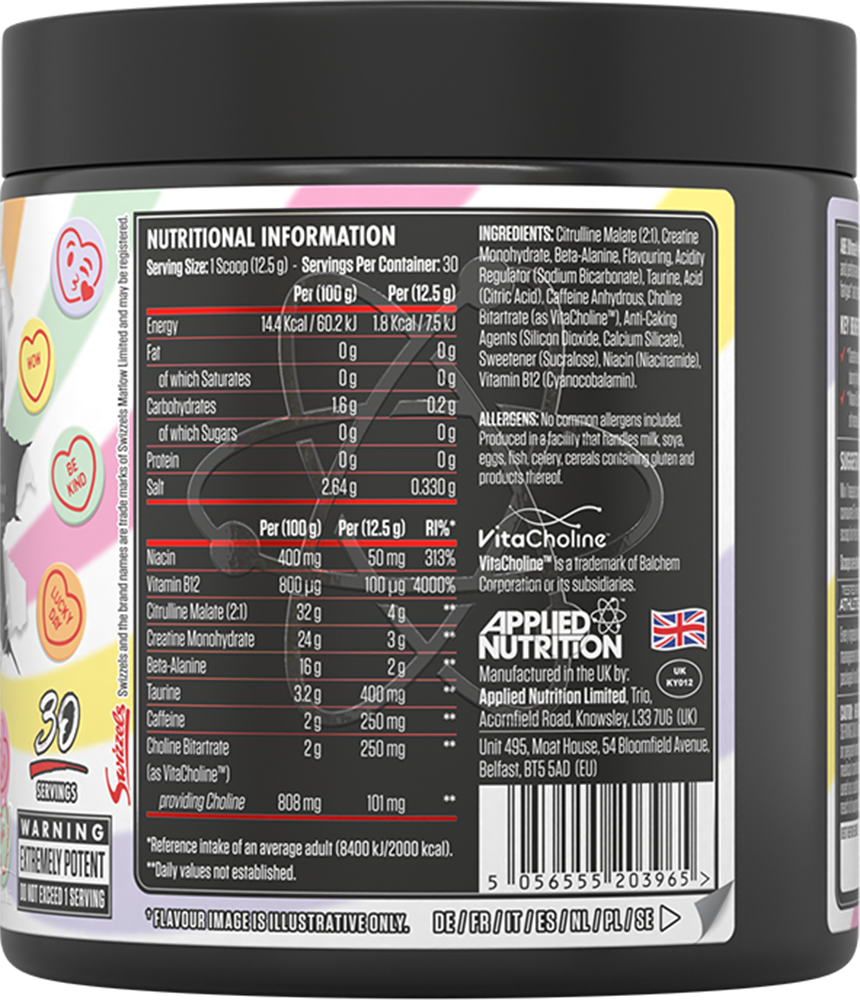 Applied Nutrition ABE Ultimate Pre-Workout Swizzels Love Hearts (375 g)