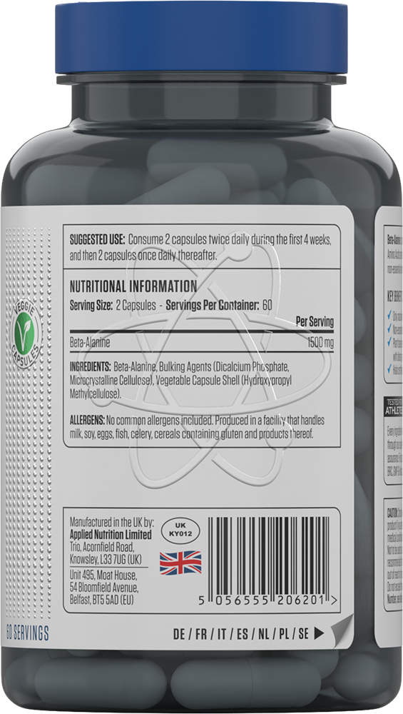 Applied Nutrition Beta-Alanine 1500 (120 comprimés)