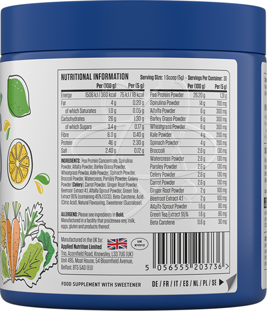 Applied Nutrition Critical Greens Citron-Citron vert (150 g)