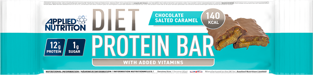 Applied Nutrition Diet Protein Bar Chocolat Caramel salé (12 x 45 g)