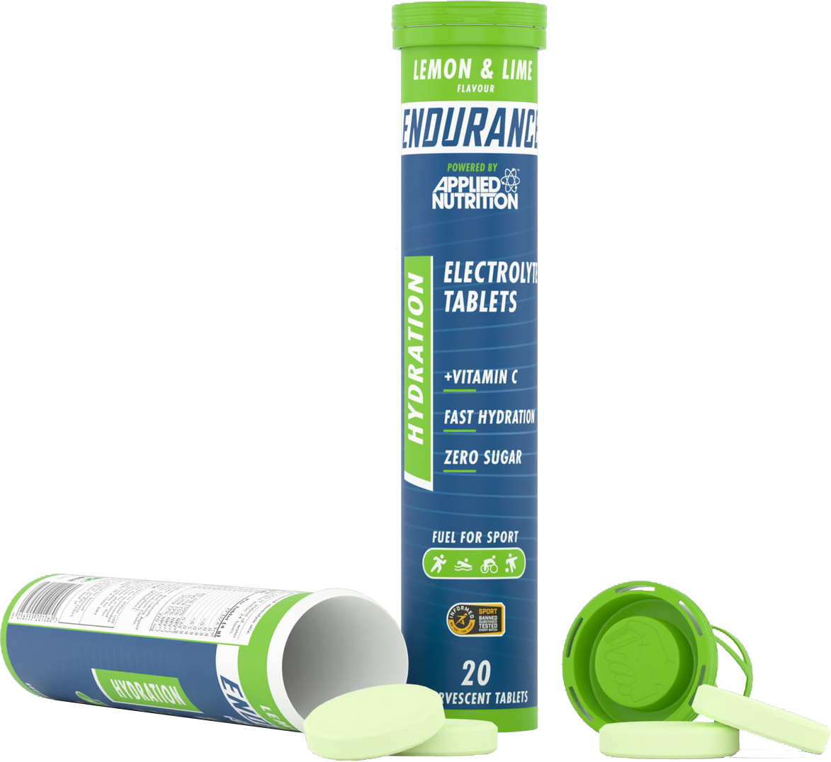 Applied Nutrition Endurance Hydration Electrolyte Tablets Lemon & Lime (6 x 20 comprimés)