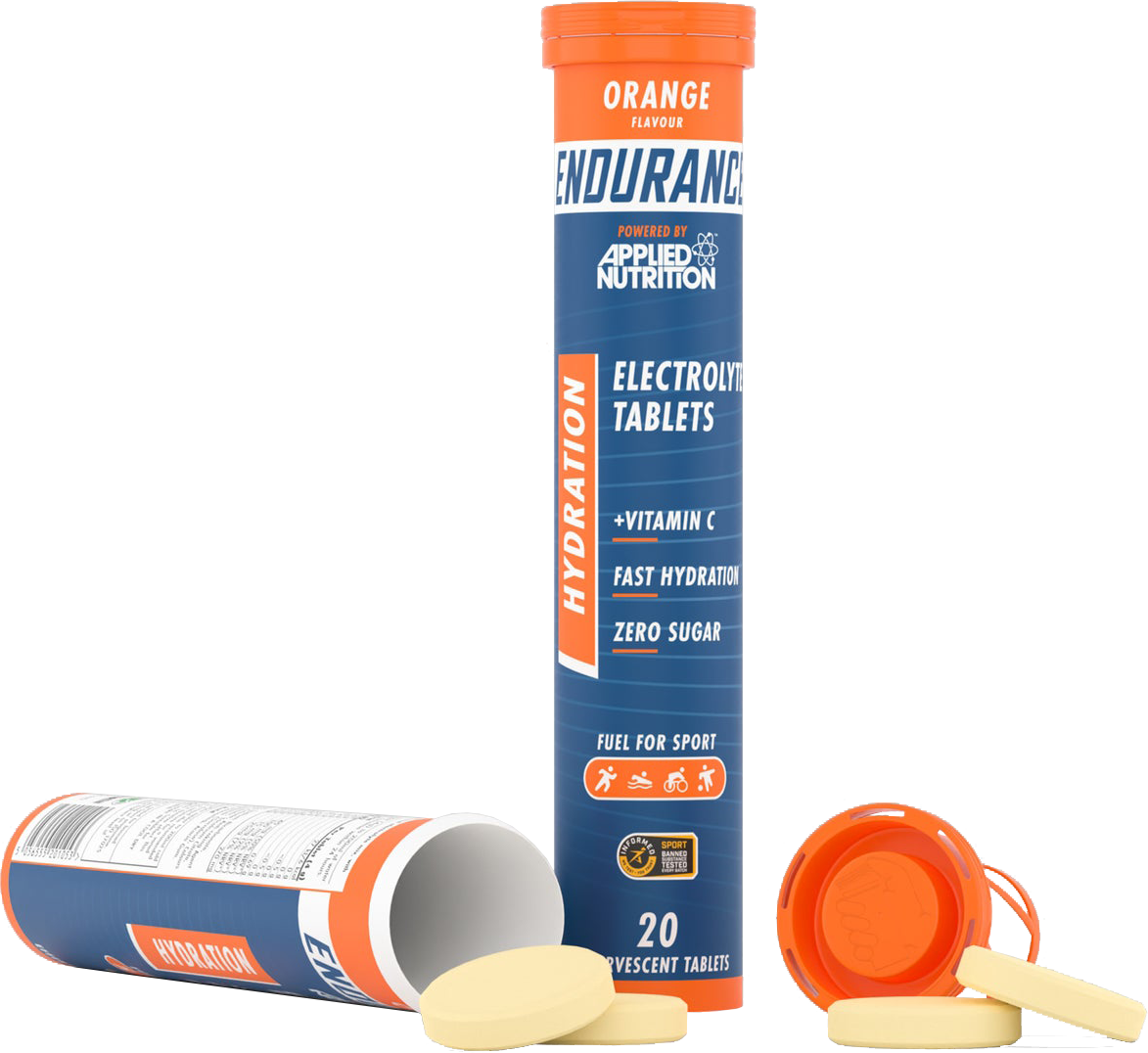 Applied Nutrition Endurance Hydration Electrolyte Tablets Orange (6 x 20 comprimés)