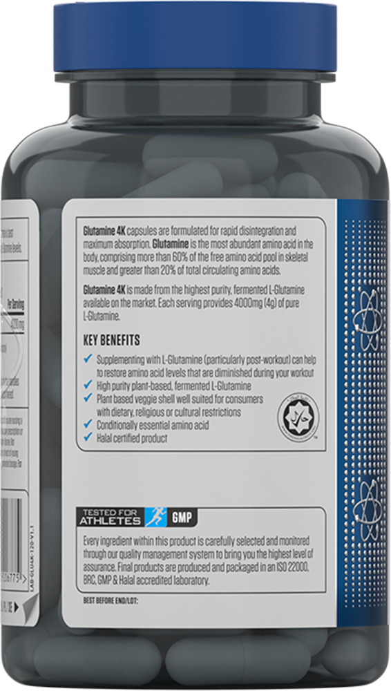 Applied Nutrition Glutamine 4K (120 gélules)