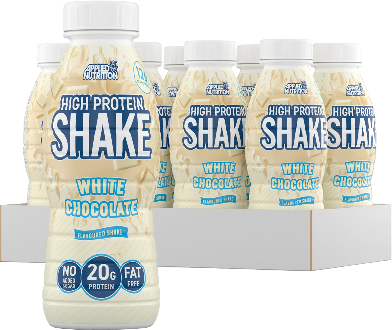Applied Nutrition High Protein Shake Chocolat blanc (8 x 330 ml)