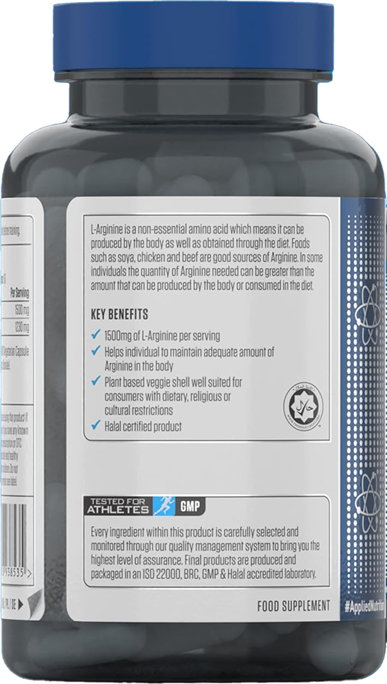 Applied Nutrition L-Arginine 1500 (120 gélules)