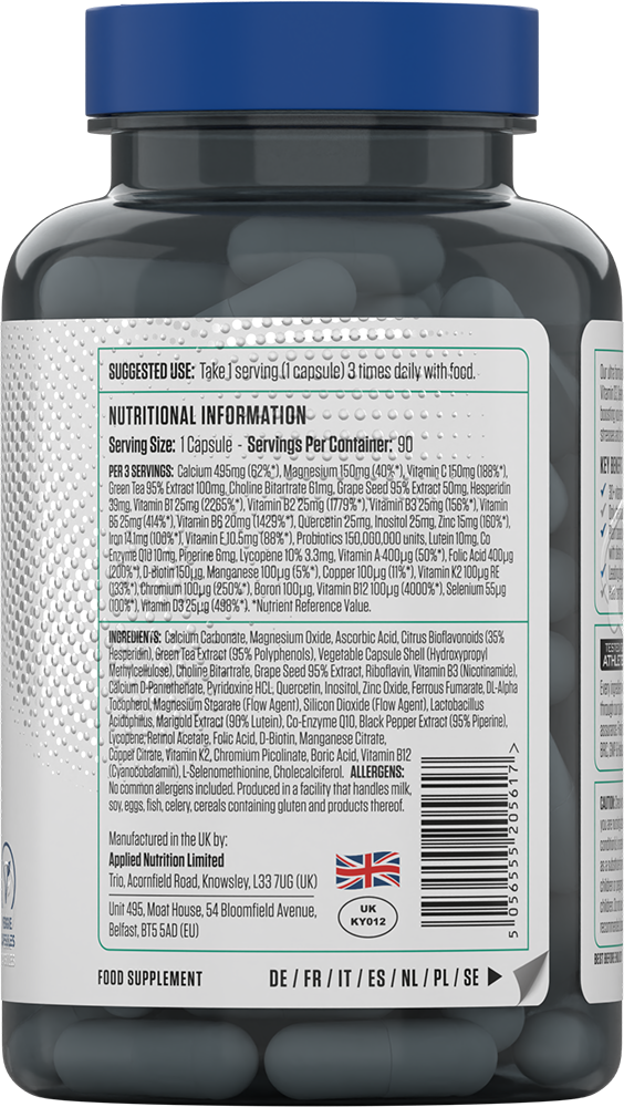 Applied Nutrition Multi-Vitamin Complex (90 comprimés)