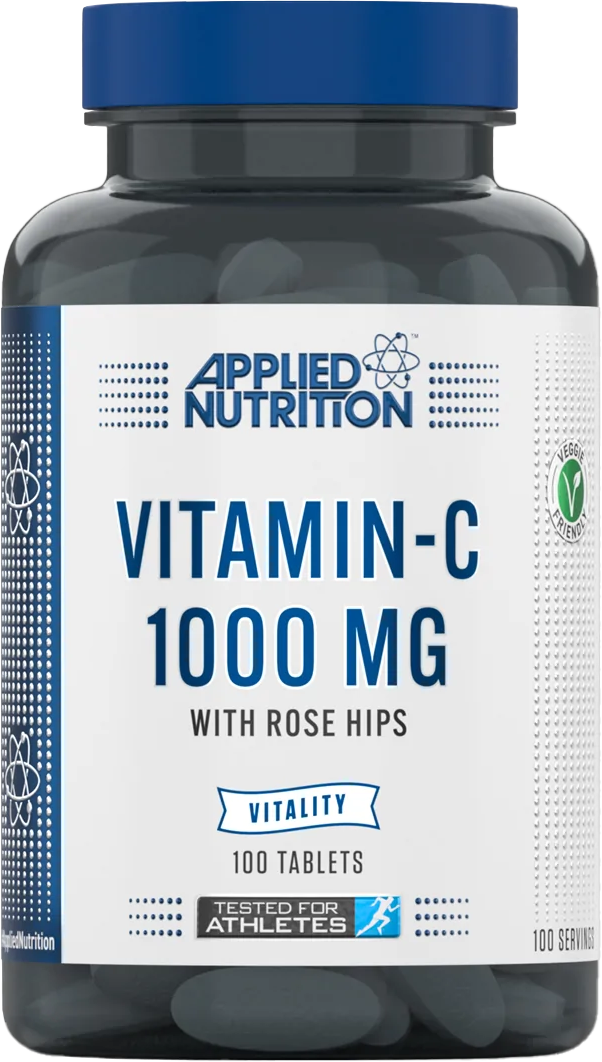 Applied Nutrition Vitamin C 1000 mg + Rose Hips (100 comprimés)