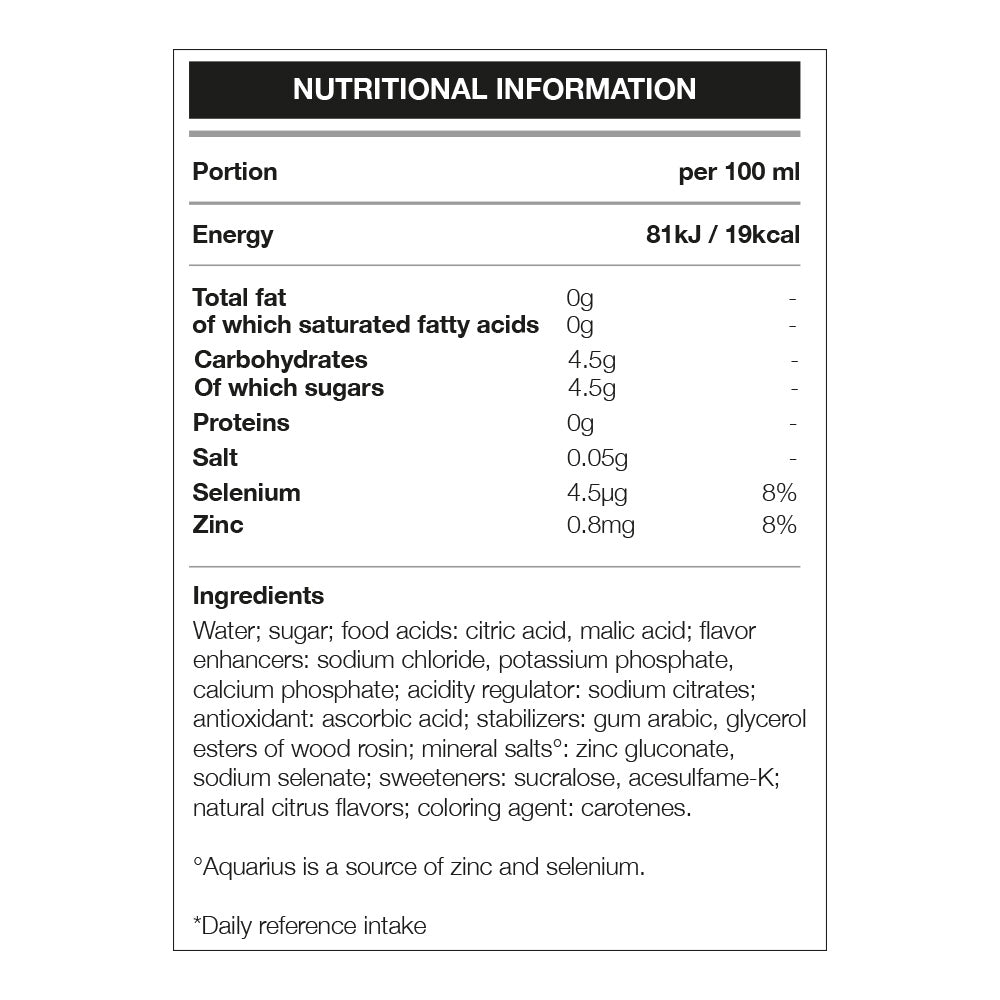 Aquarius Orange (12 x 500 ml)