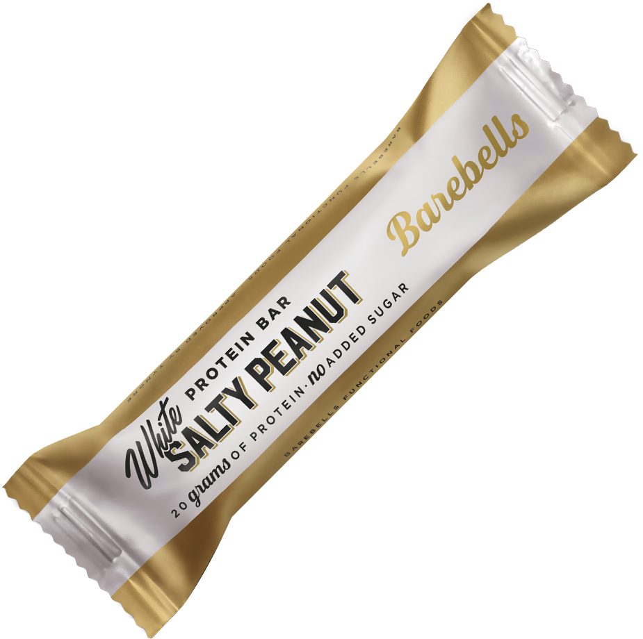 Barebells Protein Bar Chocolat blanc Cacahuètes salées (1 x 55 g)