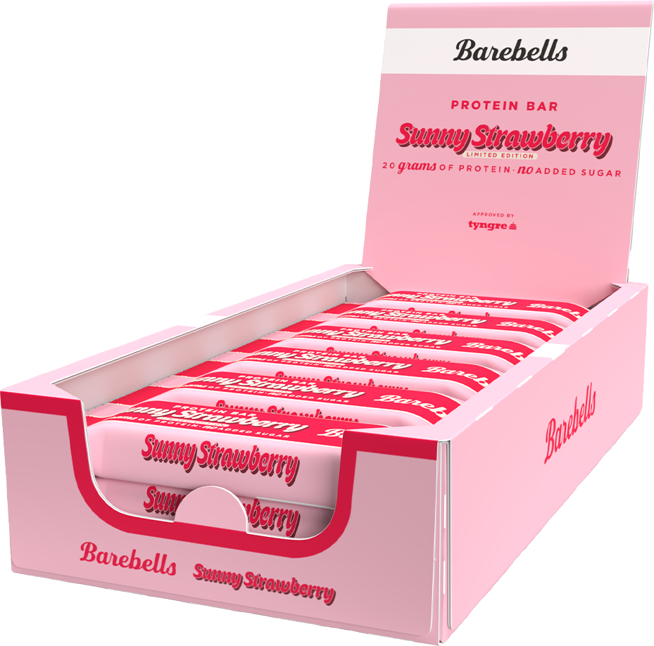 Barebells Protein Bar Sunny Strawberry (12 x 55 g)