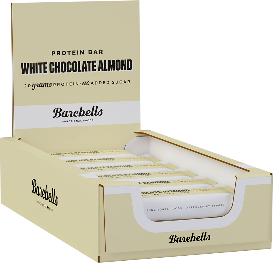 Barebells Protein Bar Chocolat blanc Amande (12 x 55 g)