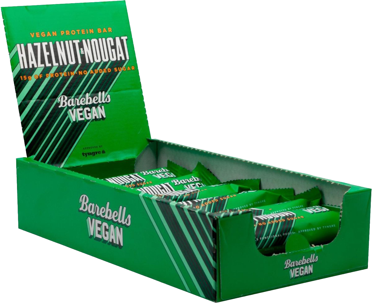 Barebells Vegan Protein Bar Noisette Nougat (12 x 55 g)