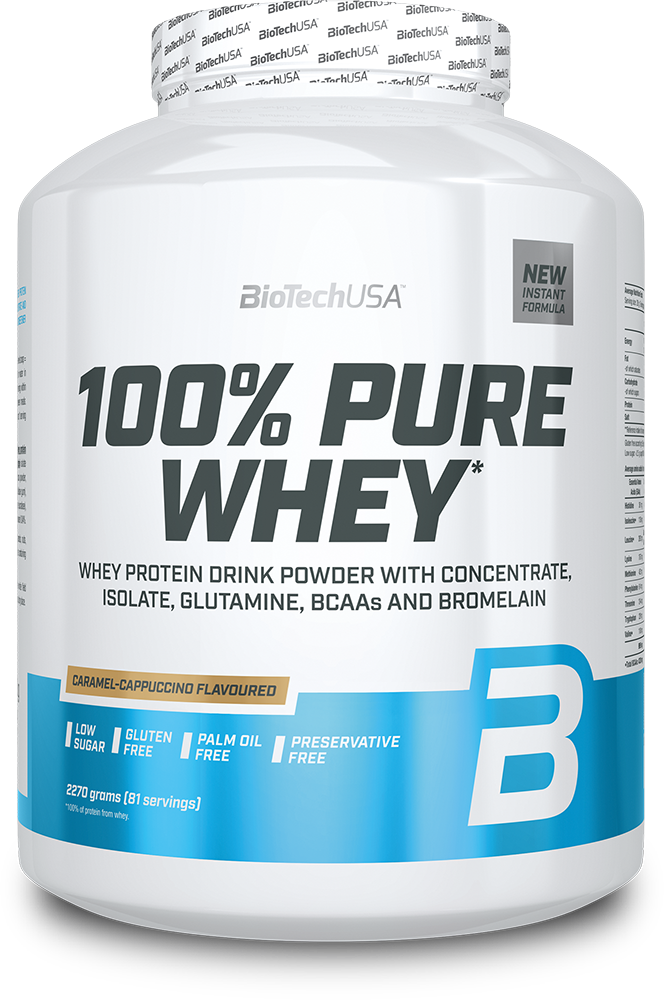 BioTechUSA 100% Pure Whey Caramel-Capuccino (2270 g)