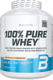 BioTechUSA 100% Pure Whey Chocolat-Beurre de cacahuètes (2270 g)