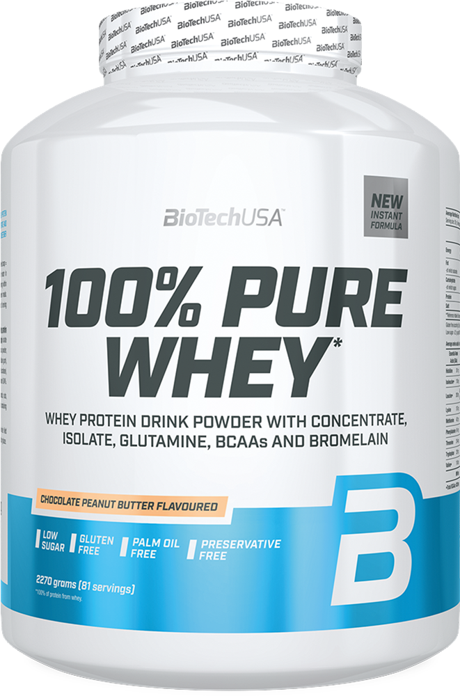 BioTechUSA 100% Pure Whey Chocolat-Beurre de cacahuètes (2270 g)
