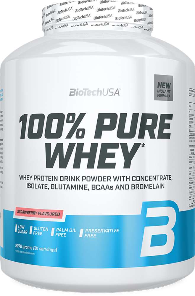 BioTechUSA 100% Pure Whey Fraise (2270 g)