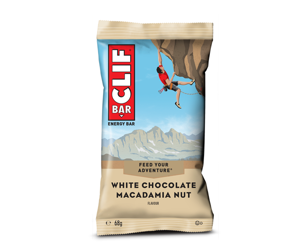 Clif Bar Chocolat blanc Noix de Macadamia (12 x 68 g)
