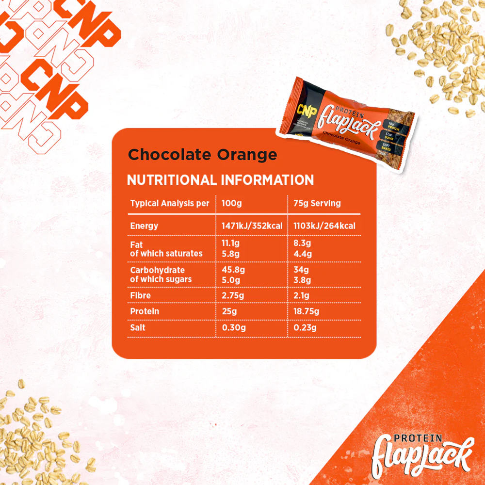 CNP Protein Flapjack Chocolat Orange (12 x 75 g)
