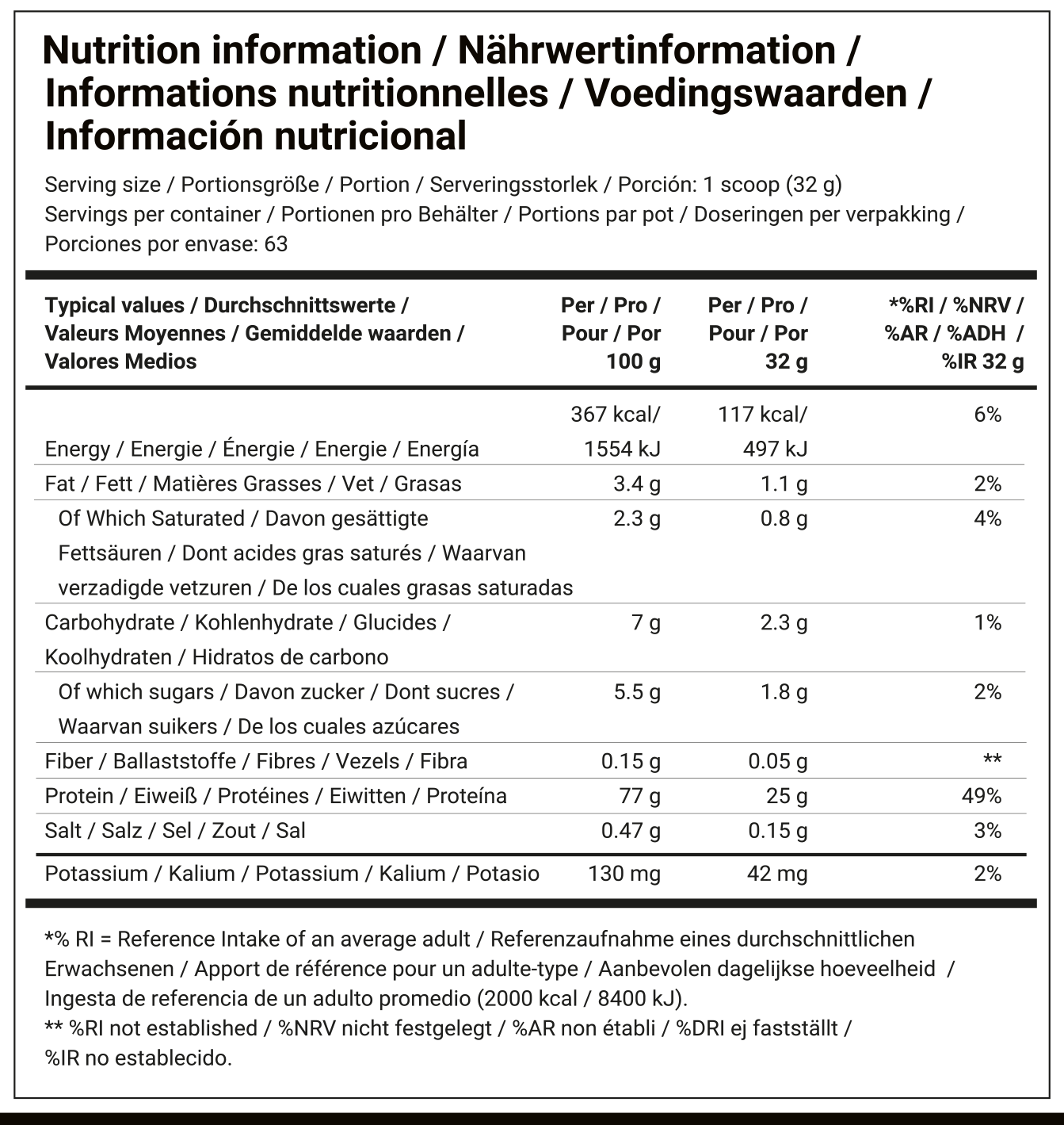 Dedicated Nutrition Fusion Pro Banane (2016 g)
