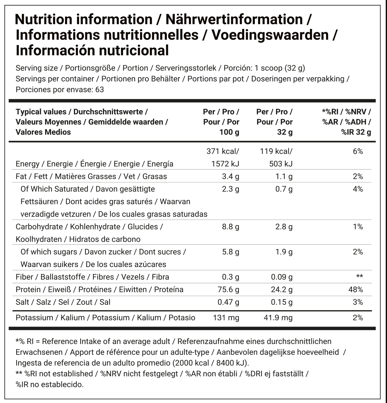 Dedicated Nutrition Fusion Pro Fraise (2016 g)