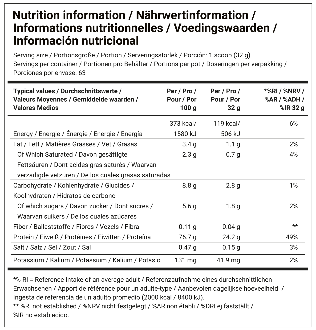 Dedicated Nutrition Fusion Pro Vanille (2016 g)