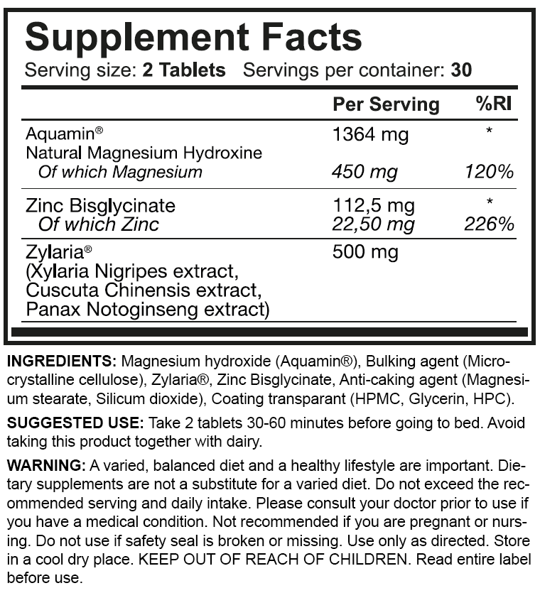 Dedicated Nutrition ZM-z (60 comprimés)