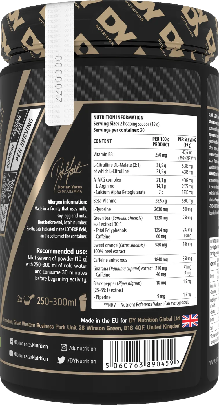 DY Nutrition Blood & Guts Prometeus' Punch (380 g)