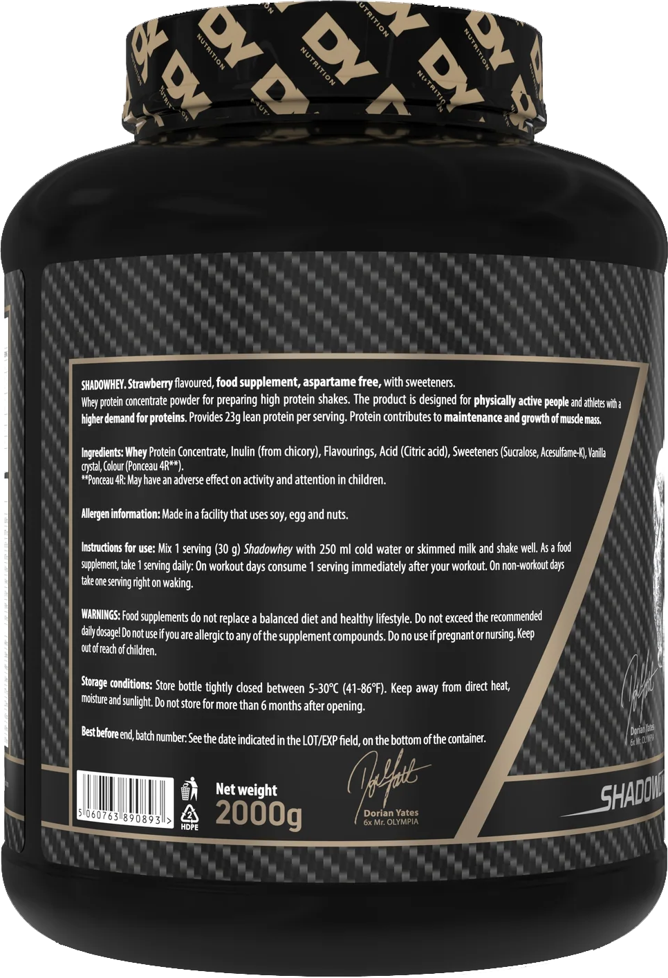 DY Nutrition Shadowhey Vanille (2000 g)