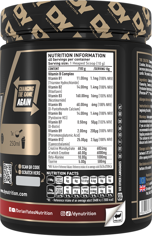DY Nutrition The Creatine Fraise (400 g)