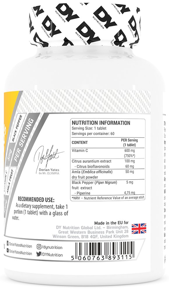 Dorian Yates Nutrition Vitamin B Complex (90 comprimés)