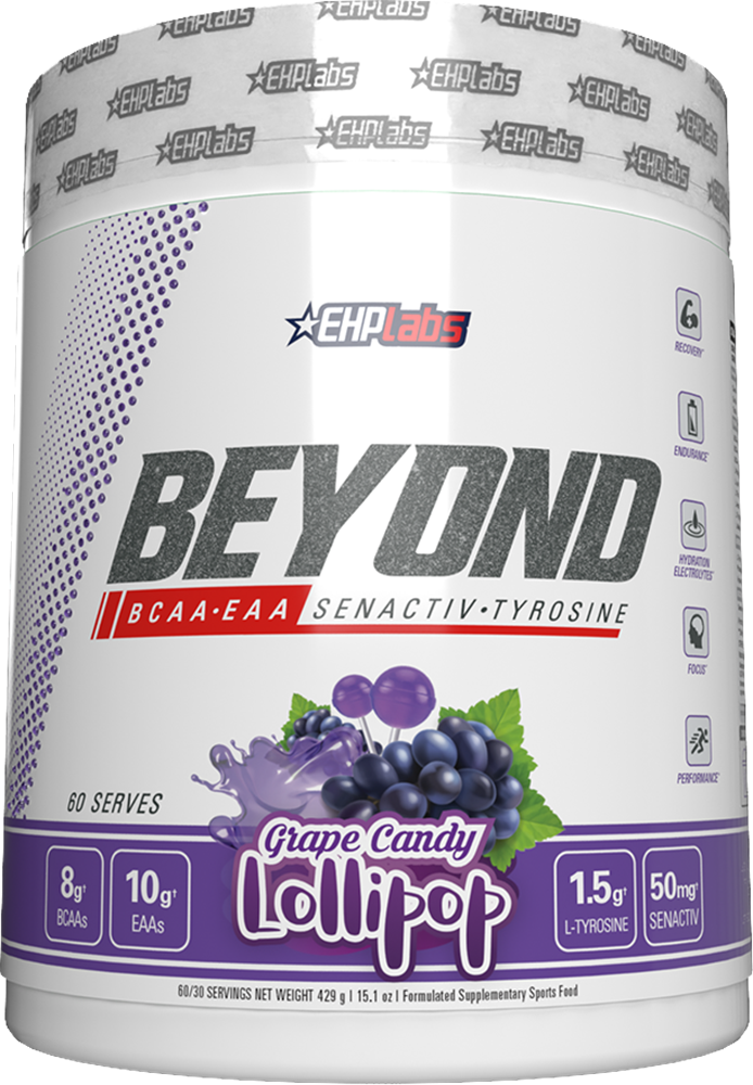 EHP Labs Beyond BCAA+EAA Intra-Workout Grape Lollipop (60 doses)