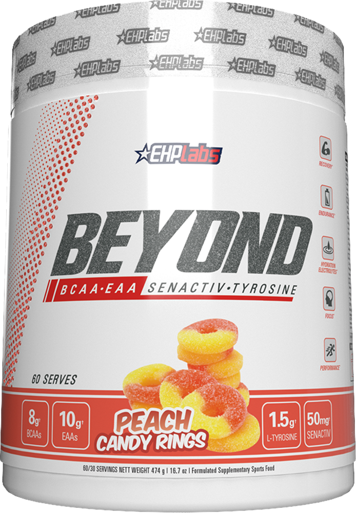 EHP Labs Beyond BCAA+EAA Intra-Workout Peach Candy Rings (60 doses)