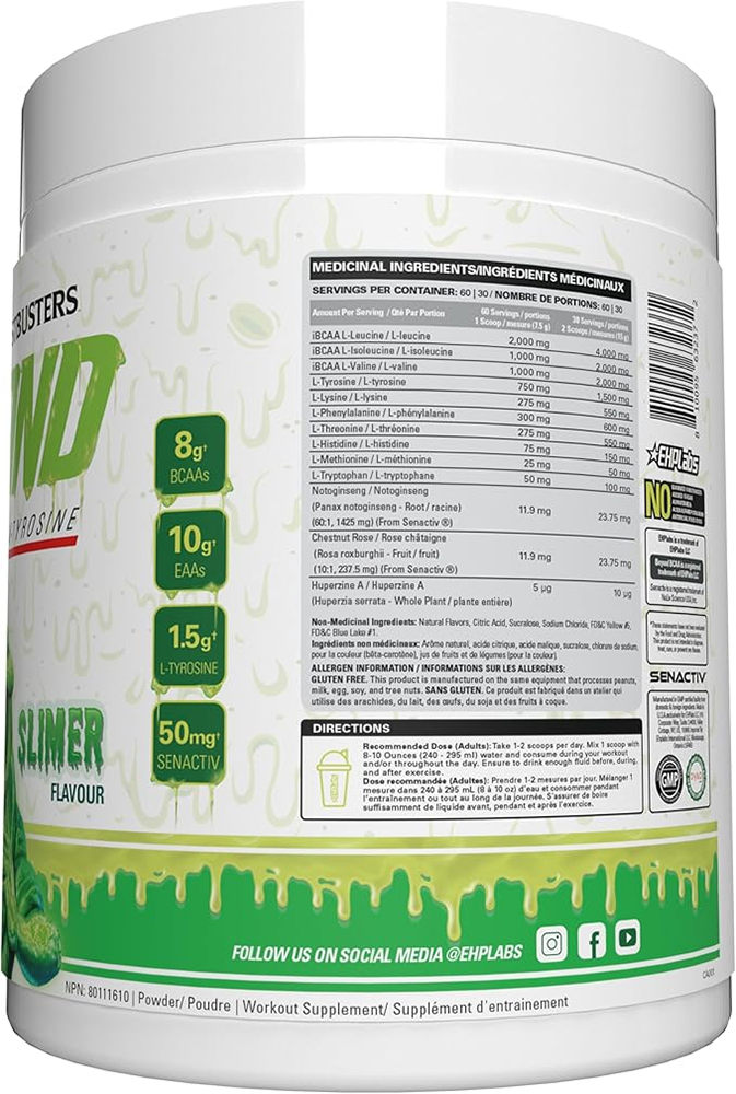 EHP Labs Beyond BCAA+EAA Intra-Workout Slimer Lime (60 doses)