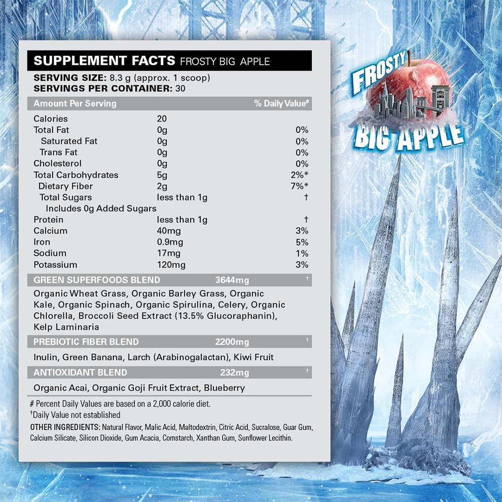 EHP Labs OxyGreens Frosty Big Apple (30 doses)