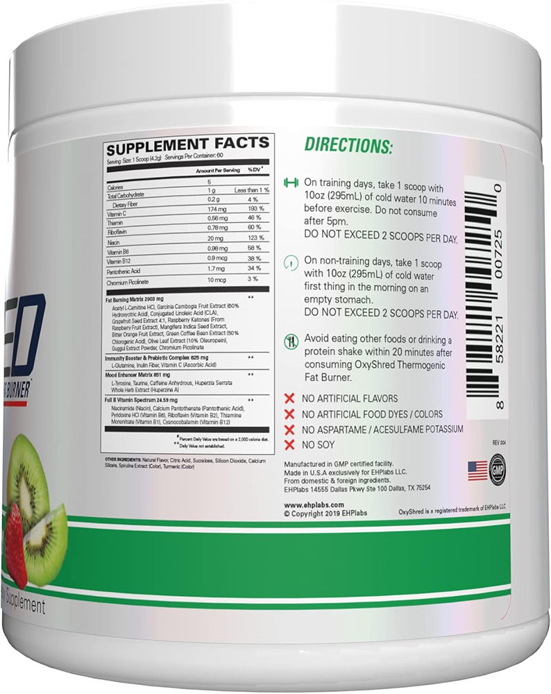 EHP Labs OxyShred Kiwi Fraise (60 doses)