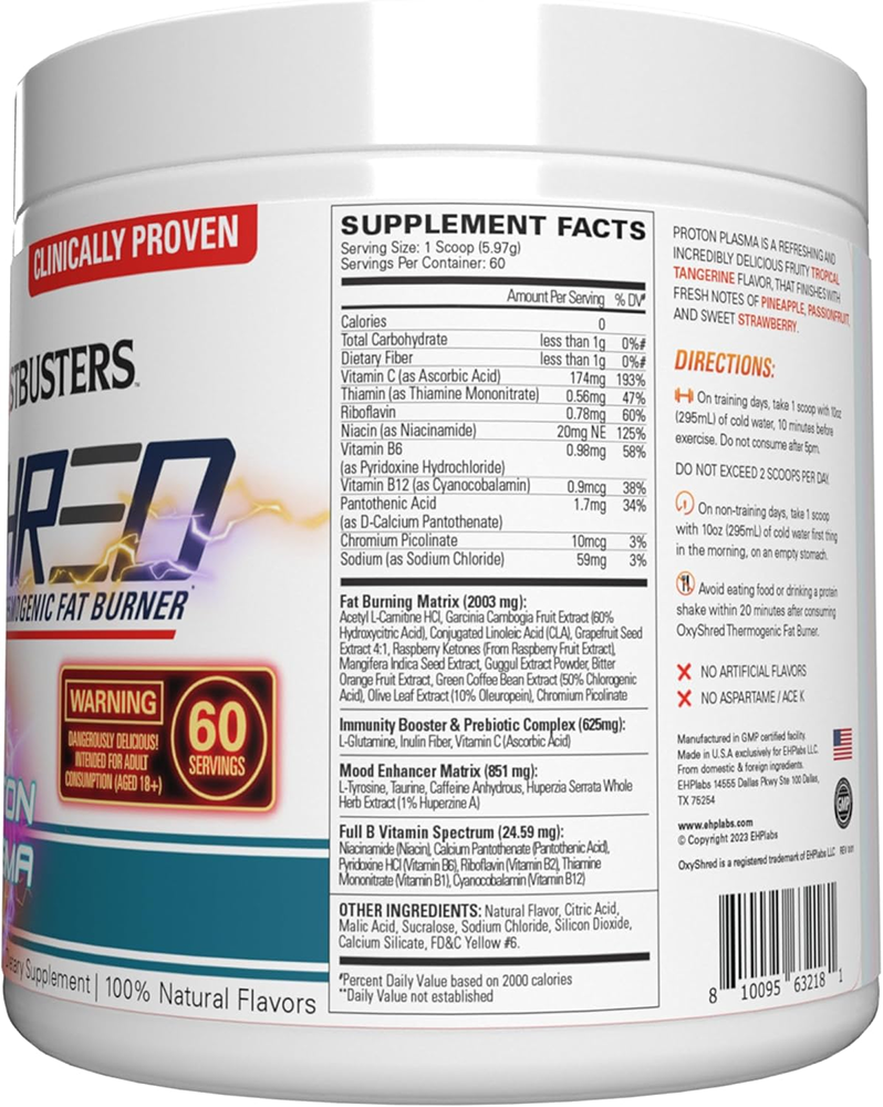 EHP Labs OxyShred Proton Plasma (60 doses)
