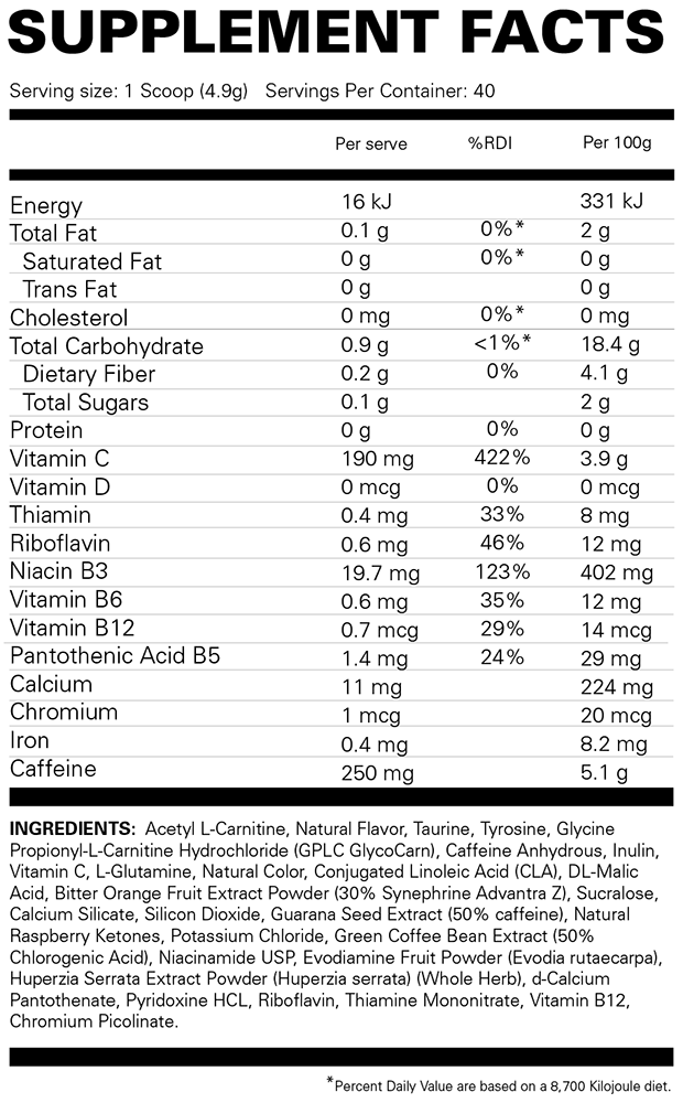 EHP Labs OxyShred Hardcore Grape Bubblegum (40 doses)