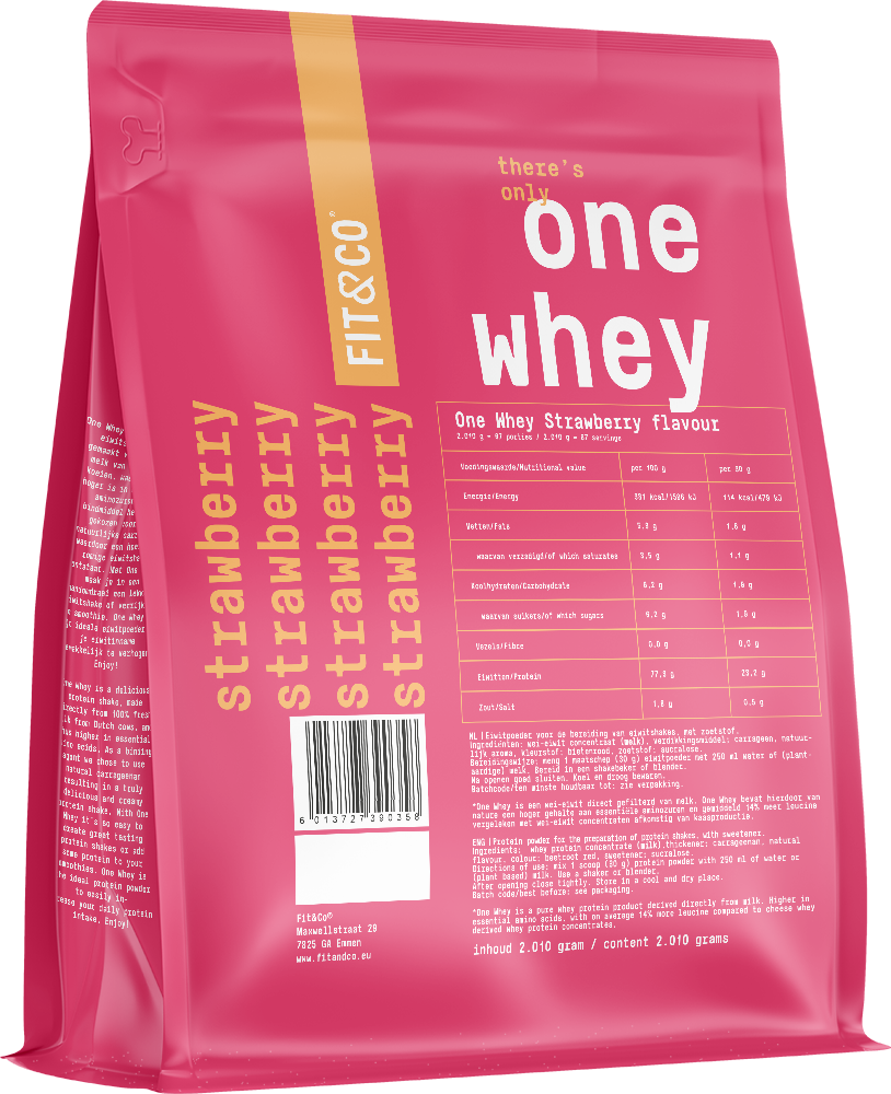 Fit & Co One Whey Fraise (2010 g)