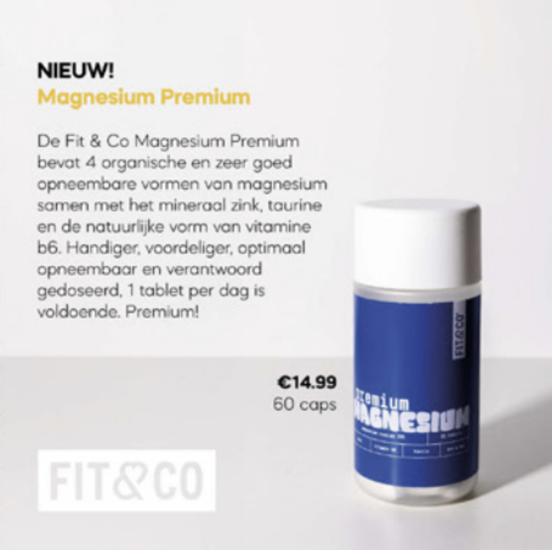 Fit & Co Magnesium Premium (60 comprimés)