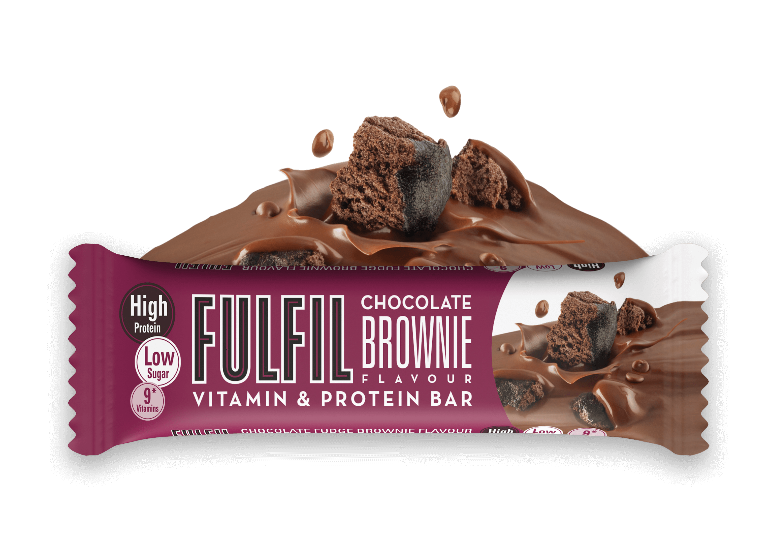 Fulfil Vitamin & Protein Bar Brownie au chocolat (15 x 55 g)