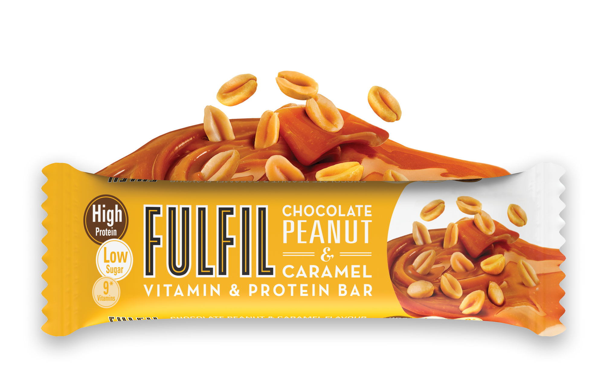 Fulfil Vitamin & Protein Bar Chocolat Cacahuète & Caramel (15 x 55 g)