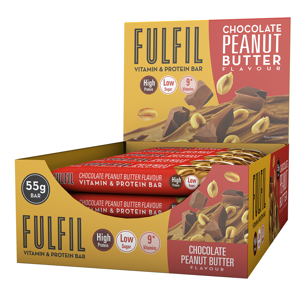 Fulfil Vitamin & Protein Bar Chocolat Beurre de cacahuètes (15 x 55 g)
