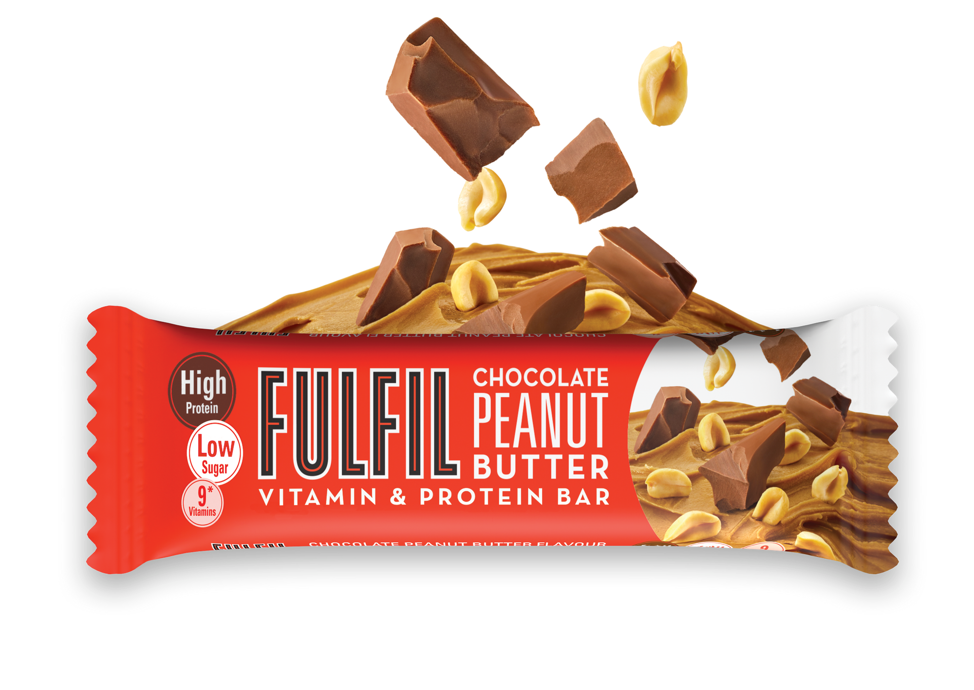Fulfil Vitamin & Protein Bar Chocolat Beurre de cacahuètes (15 x 55 g)